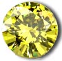 hyacinth 6ct yellow cubic zirconian