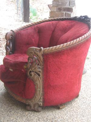 Victorian Parlour Chair side