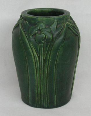 Arts & Crafts Vase Signed KE or RE