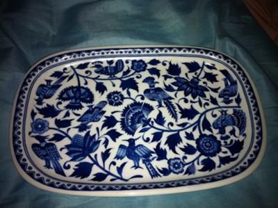 Blue & White Porcelain Plate Decoration