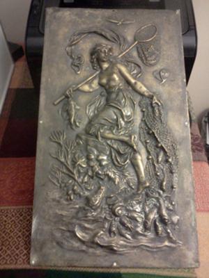 Carved Brass and Bronze Wall Plaques