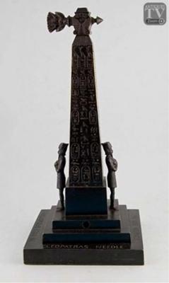 Cleopatras Needle Bronze Cigar Lighter