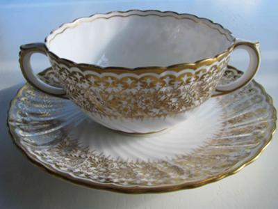 Doulton Burslem cup and saucer side view