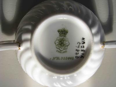 Doulton Burslem marks under cup on 