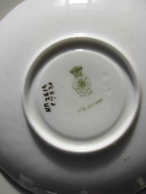 Doulton Burslem marks on saucer