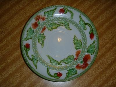 translucent porcelain Saucer Decoration