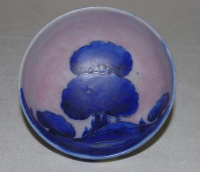 Inside of Moorcroft bowl