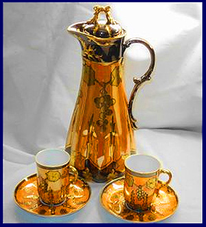 Antique Limoges Cocoa Set