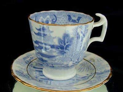 Side View of Cup and Saucer