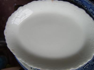 Top view of plate