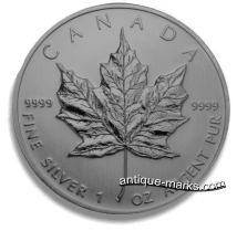 Canadian Silver Coins - 1oz Maple Leaf