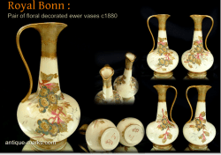A beautiful matched pair of Antique Royal Bonn Vases in the form of Ewers.