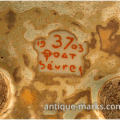 Taxile Doat Signature Mark on Sevres Porcelain