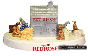 Wade Whimsies - Red rose Tea Pet Shop