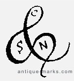 Coalport Marks - Coalbrookdale ampersand mark c1860 - 1875
