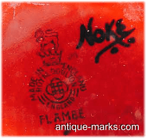 Doultons Charles Noke - Flambe Glaze Signature Mark