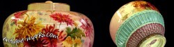 Royal Worcester Prismatic Enamels vase dating to circa 1888